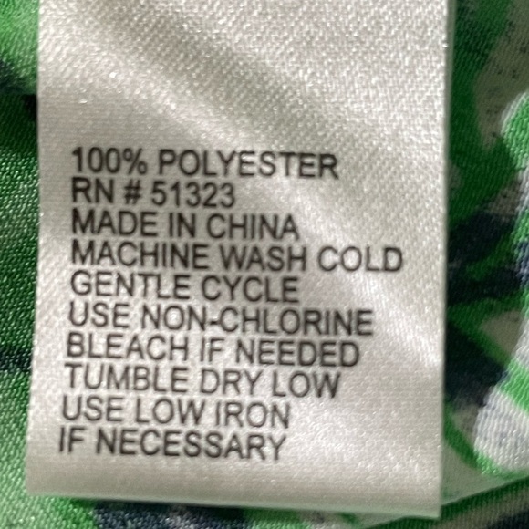 CREMIEUX INA Pants Tropical Leaf Medium Pull On Elastic Waist - Picture 9 of 11